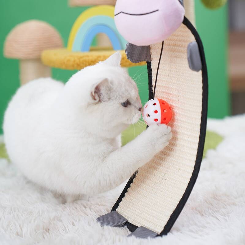 

1pc Cow Shaped Cat Scratch Mat, Multicolor