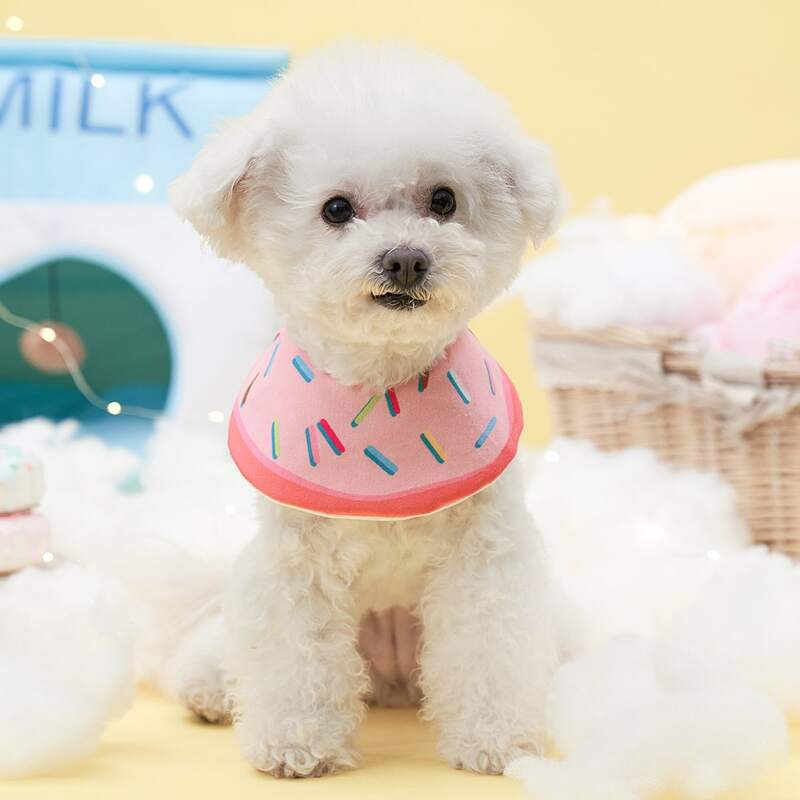 

Candy Print Pet Bandana, Pink