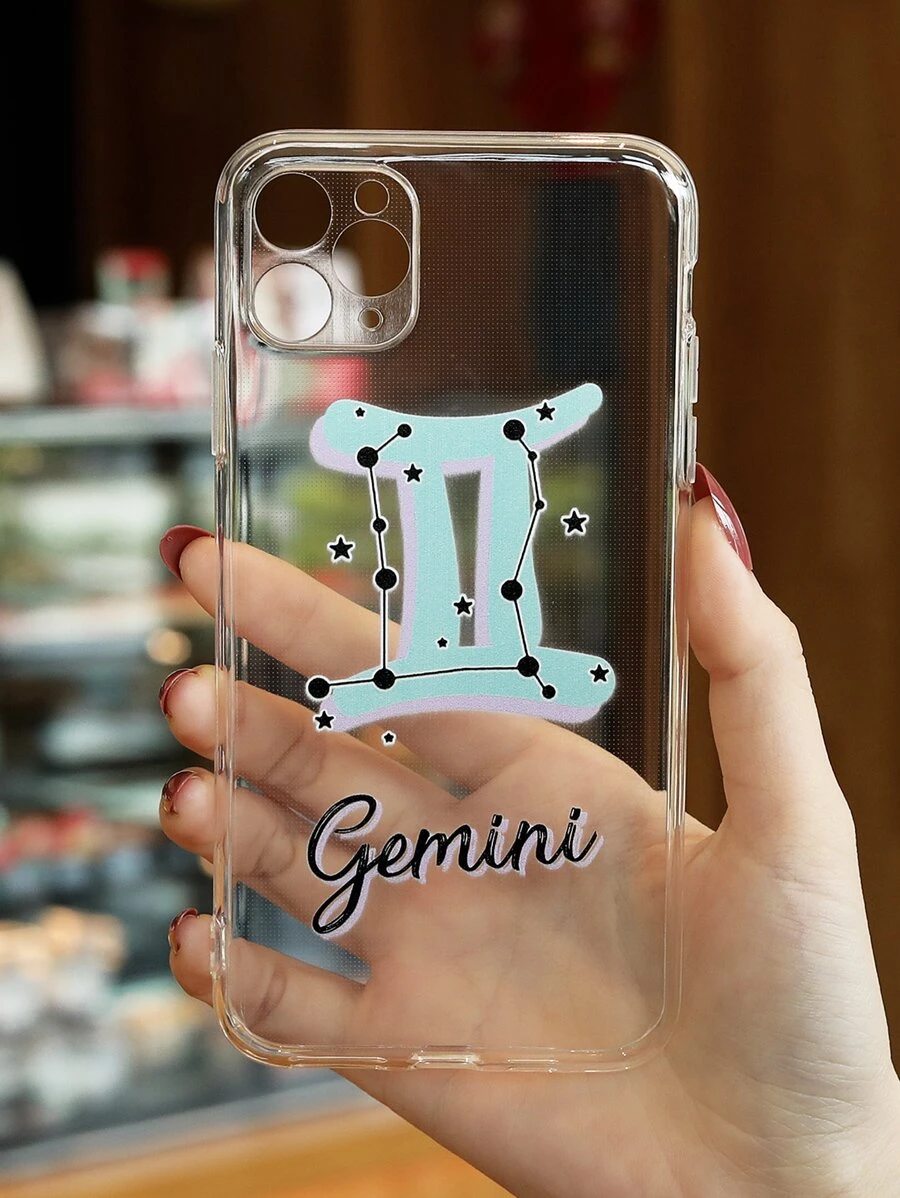 Gemini Clear Phone Case - Clear - View 1