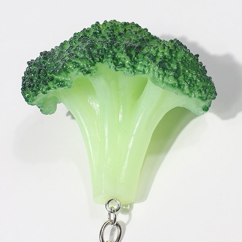 

1pc Broccoli Keychain, Green