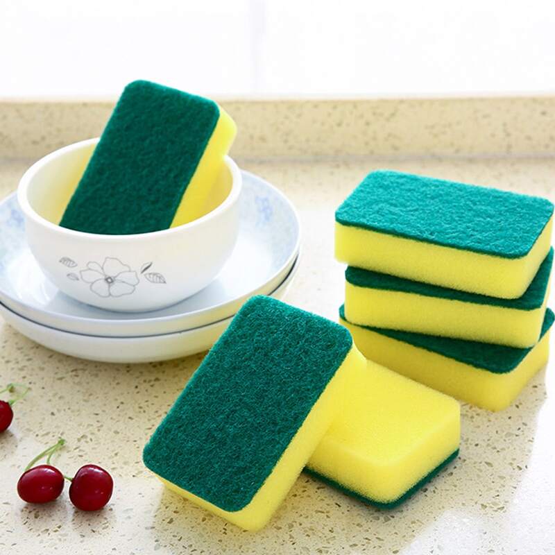 

20pcs Cleaning Sponge, Multicolor