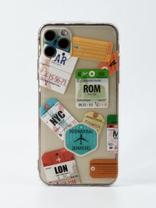 Ốp lưng điện thoại trong suốt có họa tiết nhãn dán Apple tương thích với iPhone15/15Plus/15Pro/15Promax - Nhiều màu - Xem 5