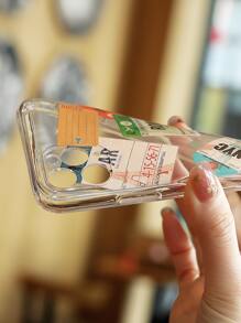 Ốp lưng điện thoại trong suốt có họa tiết nhãn dán Apple tương thích với iPhone15/15Plus/15Pro/15Promax - Nhiều màu - Xem 8