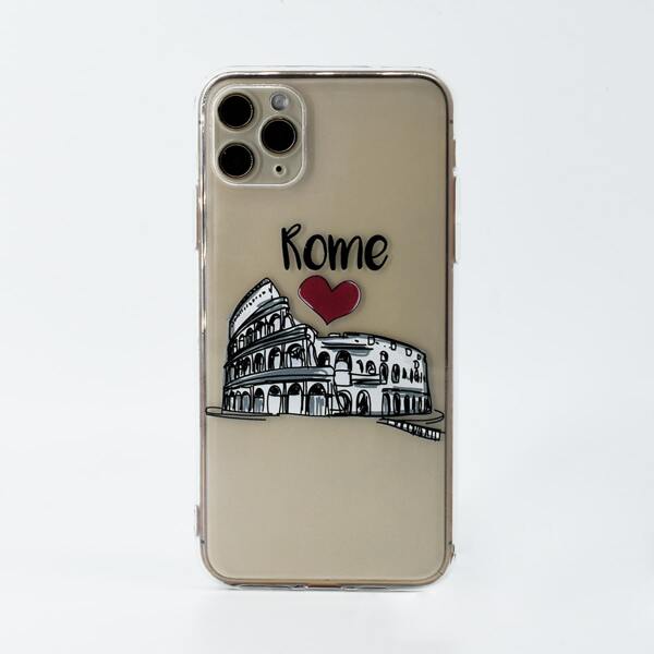 

Colosseum Pattern Clear Phone Case