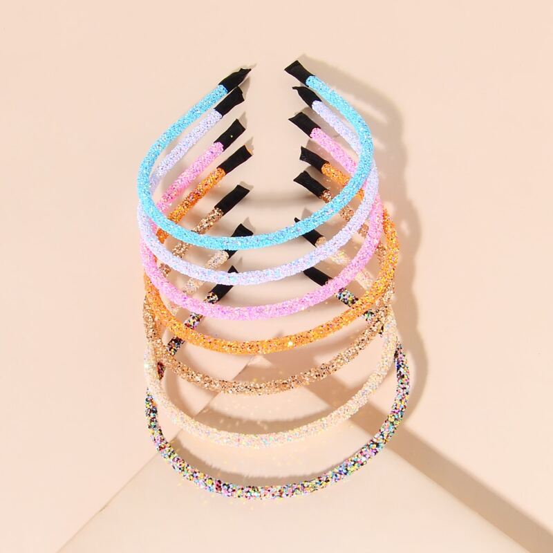 

7pcs Sequin Headband, Multicolor