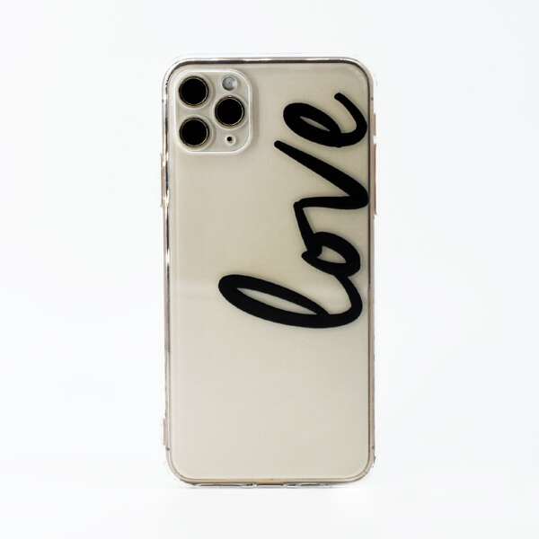 

Letter Graphic Clear Phone Case