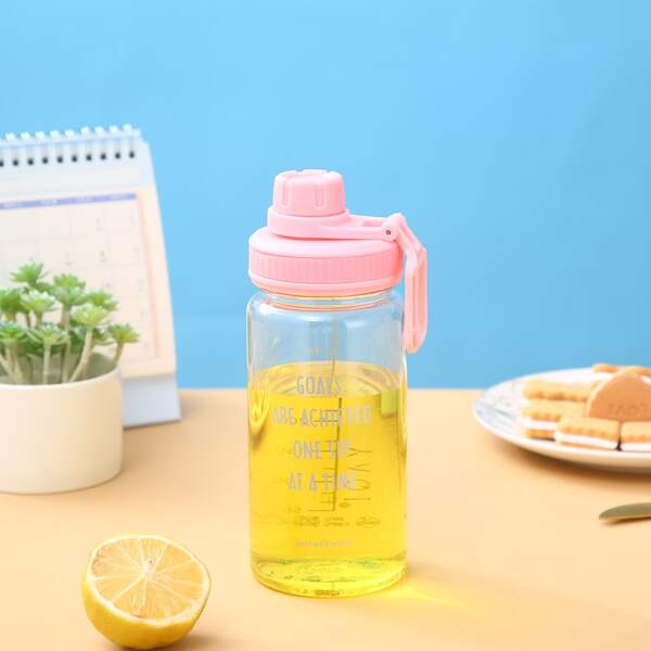 

1pc Large Plastic Water Bottle, Clear