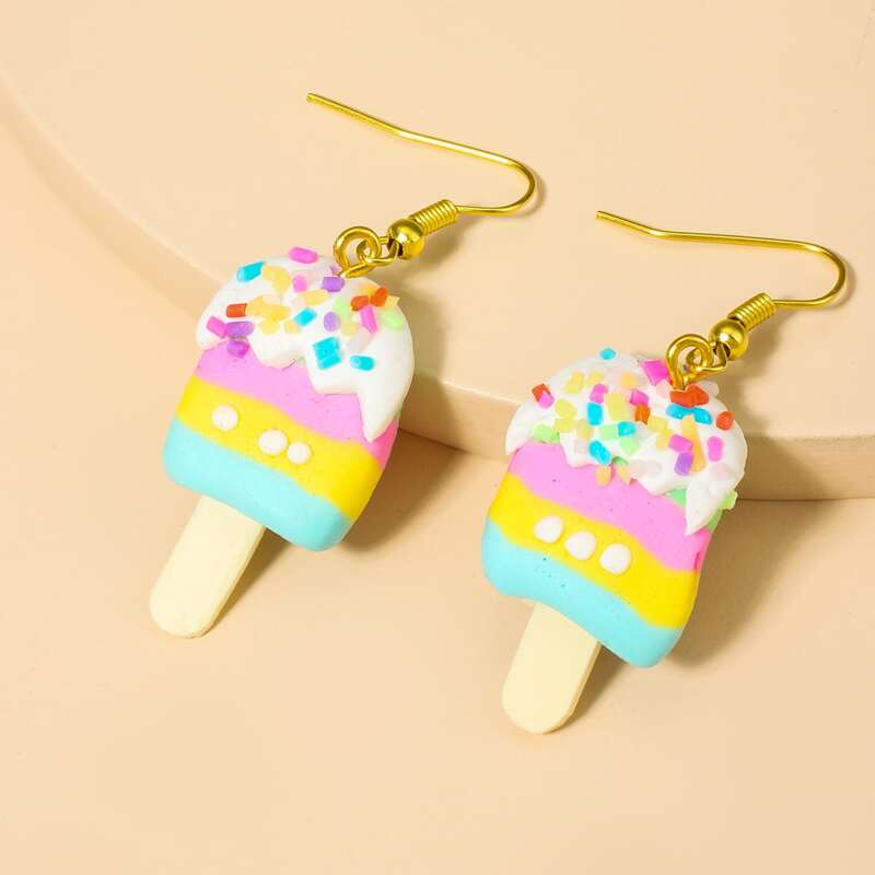 

Ice Cream Drop Earrings, Multicolor