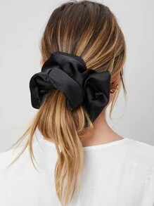 MOTF PREMIUM SOLID SCRUNCHIE CASUAL,SCHOOL - Black - View 2