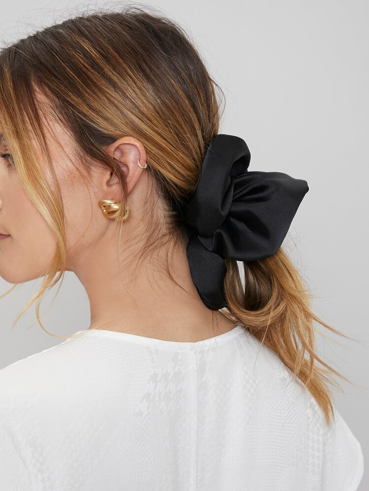 MOTF PREMIUM SOLID SCRUNCHIE THƯỜNG XUYÊN, TRƯỜNG HỌC - màu đen - Xem 8