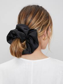 MOTF PREMIUM SOLID SCRUNCHIE CASUAL,SCHOOL - Black - View 9