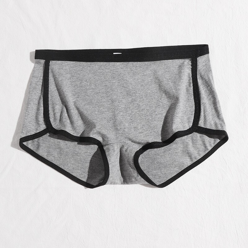 

Solid Contrast Binding Panty, Grey