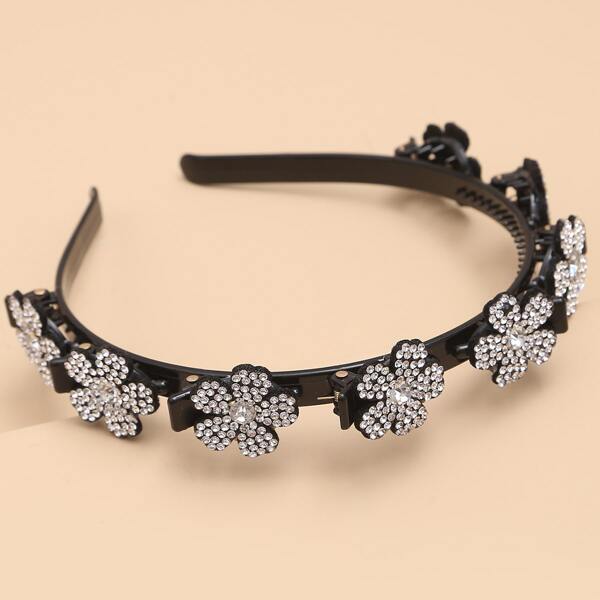 

Rhinestone Decor Hair Hoop, Black