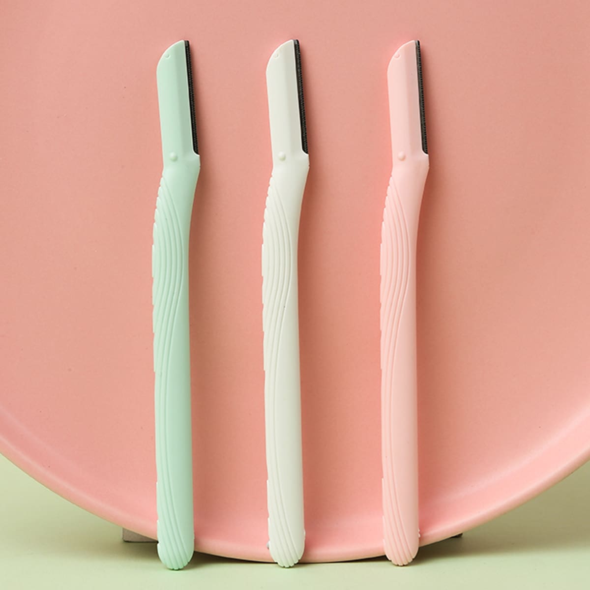 

3pcs Eyebrow Trimming Knife, Multicolor
