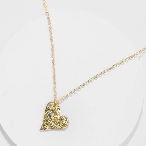 

Heart Charm Necklace, Gold