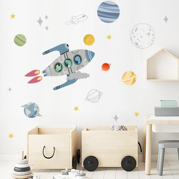 

Kids Cartoon Graphic Wall Sticker, Multicolor