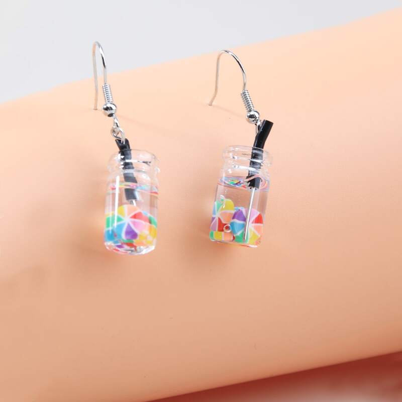 

Rainbow Candy Dangle Earrings, Multicolor