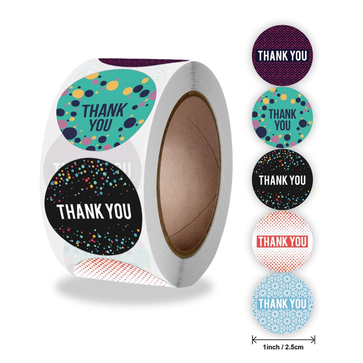 

1roll 500pcs Slogan Sealing Sticker, Multicolor