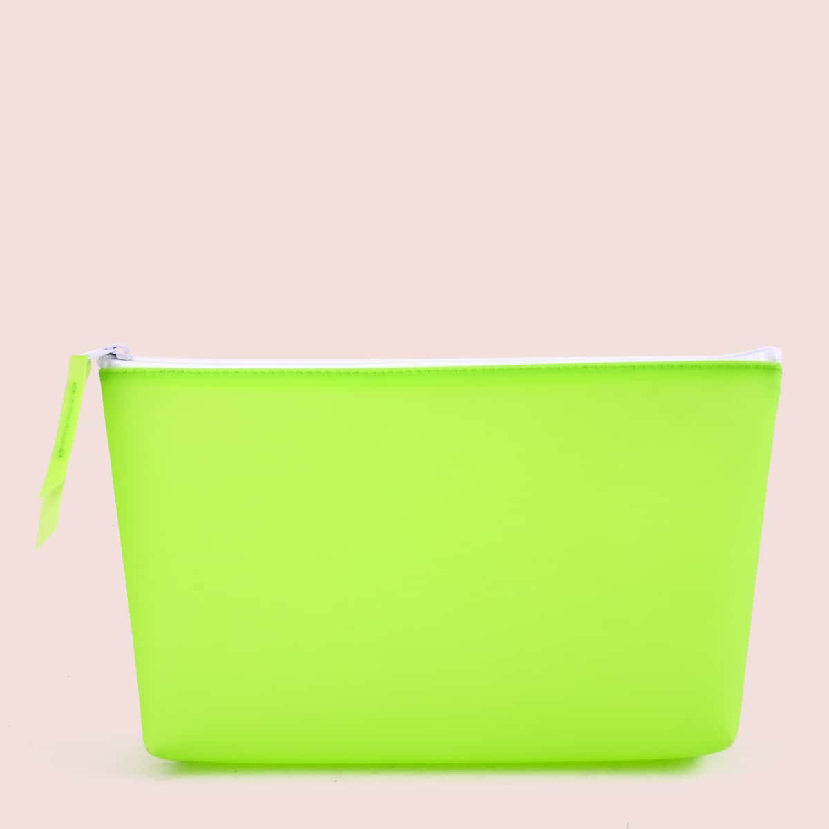 

Neon Lime Zipper Makeup Bag, Neon lime green
