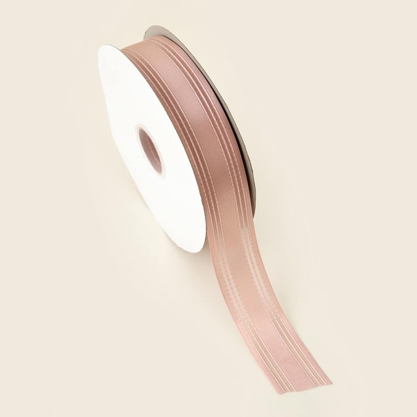 

1roll Striped Pattern Ribbon, Pink