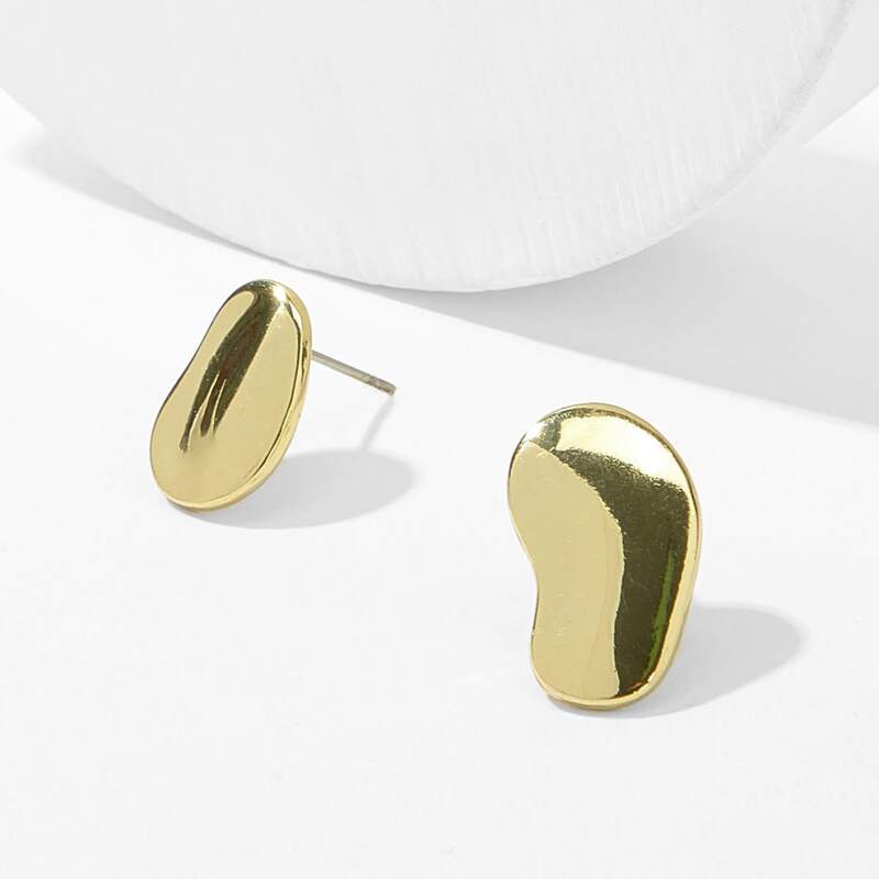 

Simple Stud Earrings, Gold