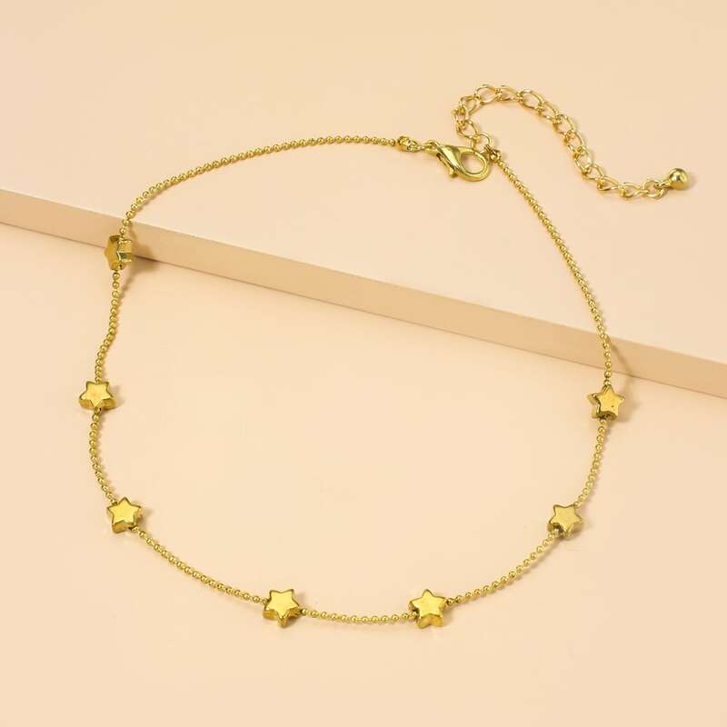 

Star Charm Necklace, Gold