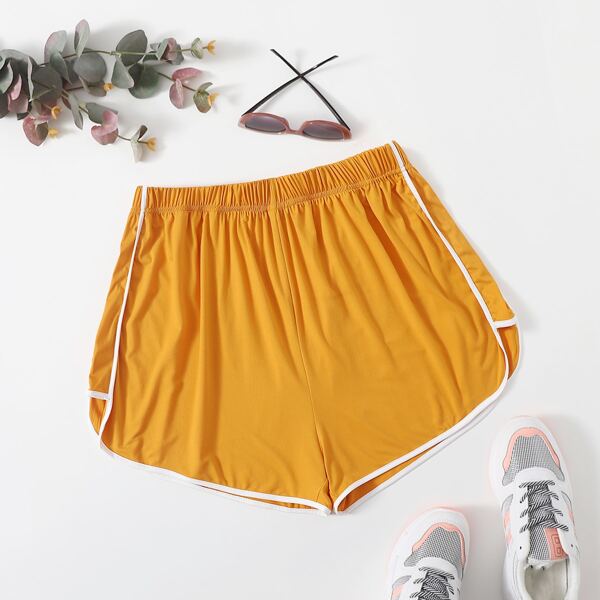 

Plus Binding Track Shorts, Yellow