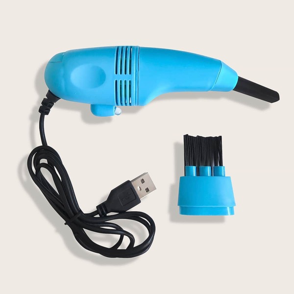 

USB Charger Keyboard Vacuum Dust Cleaner, Baby blue