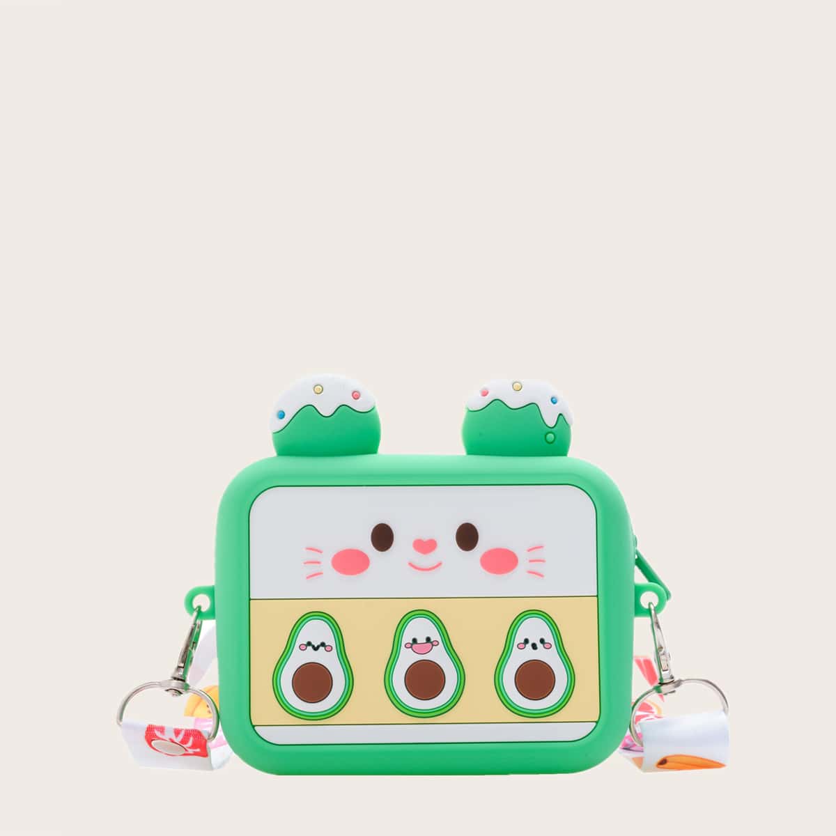 

Cartoon Avocado Crossbody Bag, Green