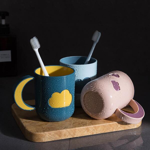 

1pc Cloud Design Random Color Gargle Cup, Multicolor
