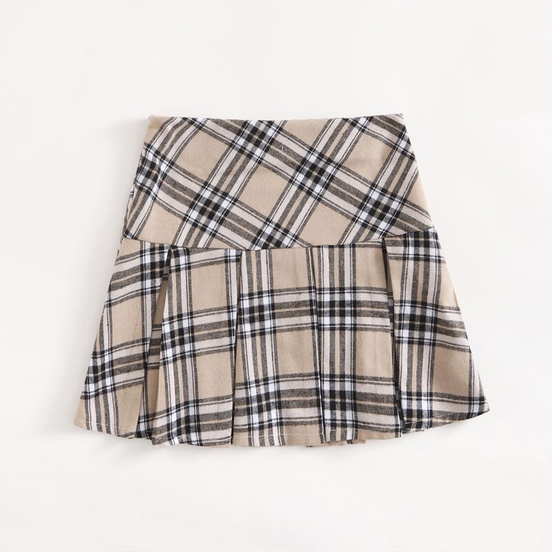 

Plaid Pleated Tennis Skirt, Multicolor