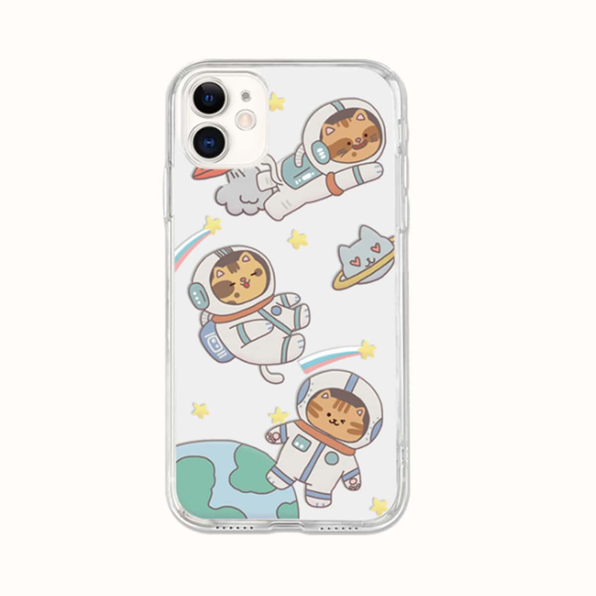 

Cartoon Cat Phone Case, Multicolor