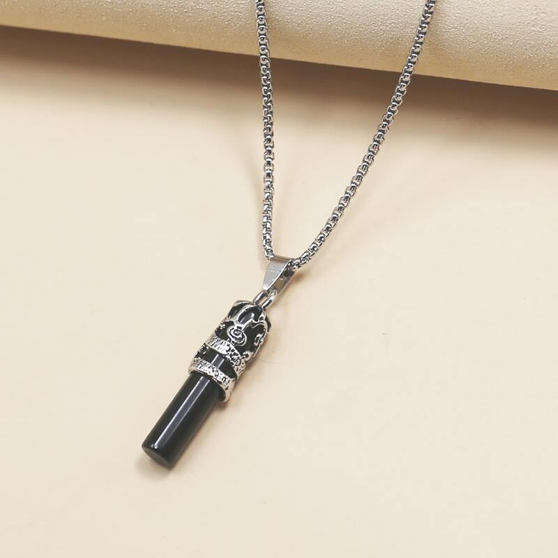 

Guys Animal Charm Necklace, Black