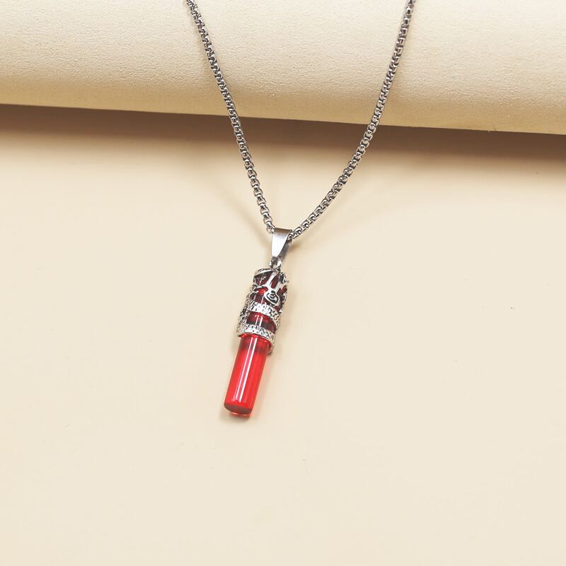 

Guys Animal Charm Necklace, Red