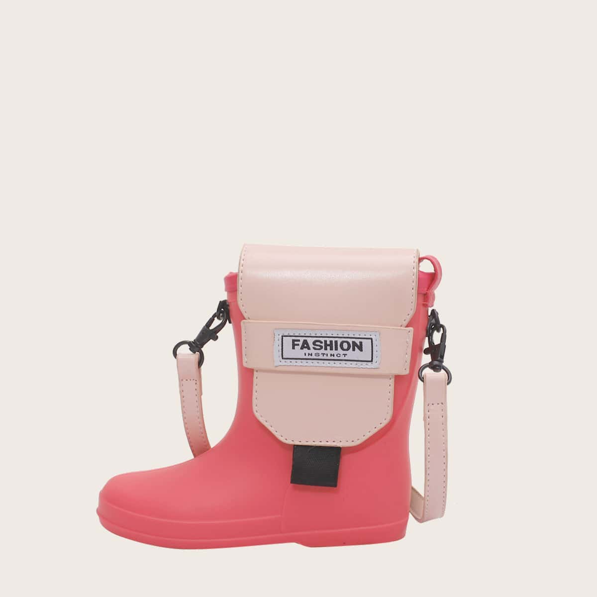 

Rain Boots Shaped Crossbody Bag, Pink
