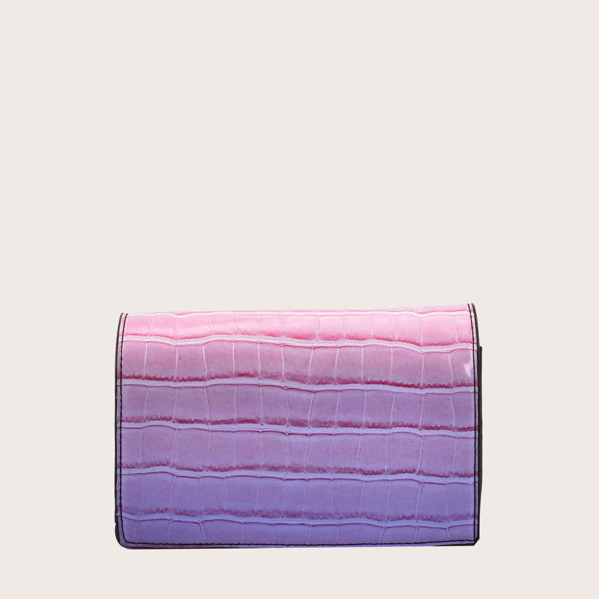 

Ombre Croc Embossed Crossbody Bag, Purple