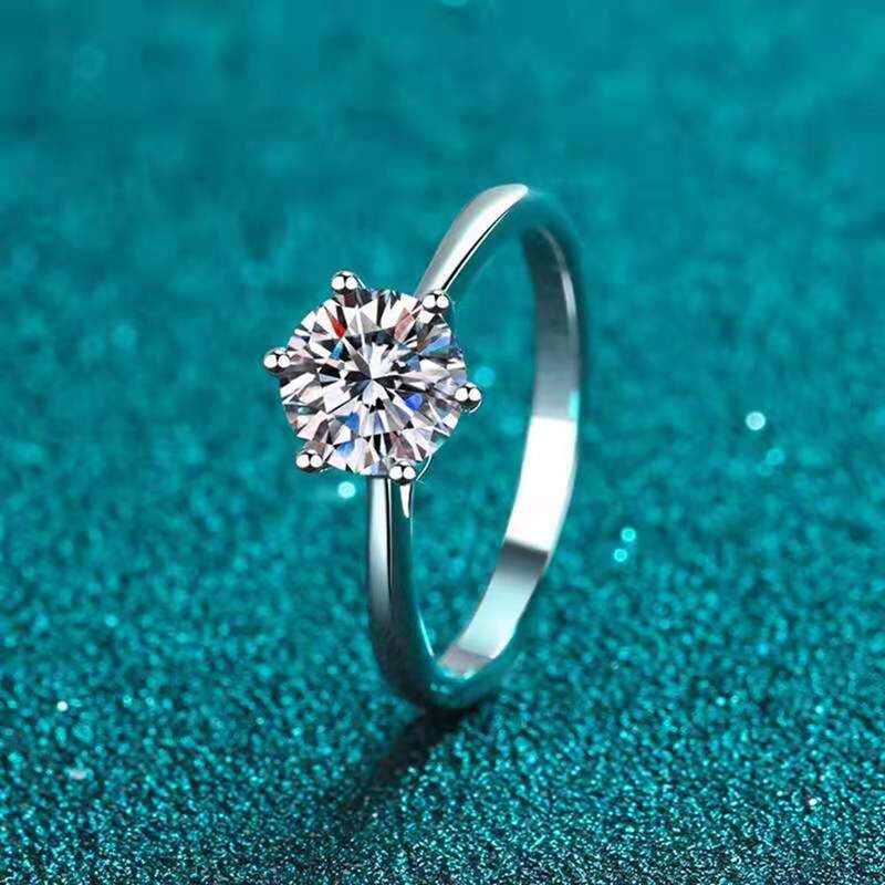 

1pc Rhinestone Ring, Silver