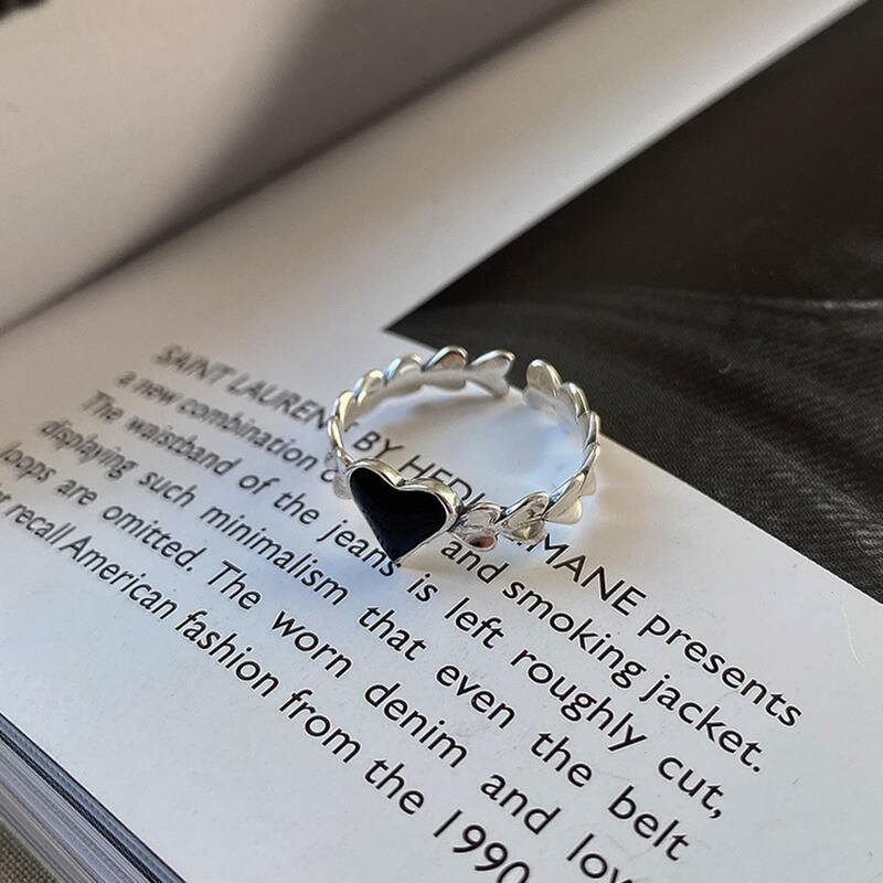 

Heart Design Ring, Antique silver