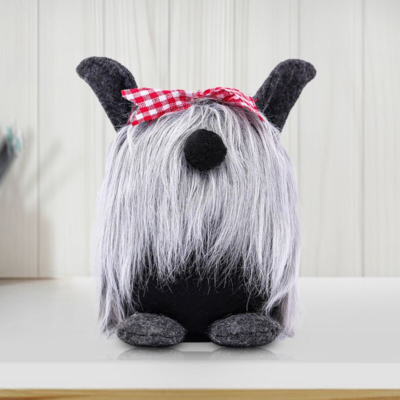 

1pc Cartoon Plush Doll, Black