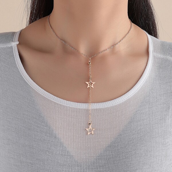 

Star Charm Necklace, Gold