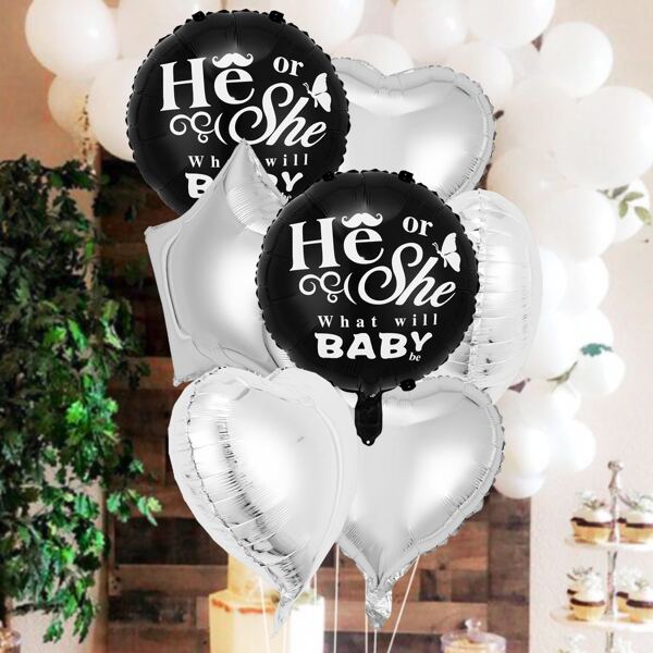 

9pcs Baby Party Decorative Balloon Set, Multicolor