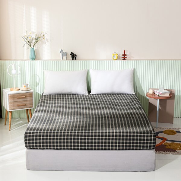 

Plaid Pattern Fitted Sheet, Multicolor
