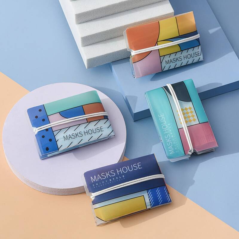 

4pcs Random Face Cover Storage Clip, Multicolor