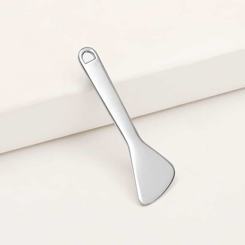 

1pc Metal Face Cream Spoon, Silver