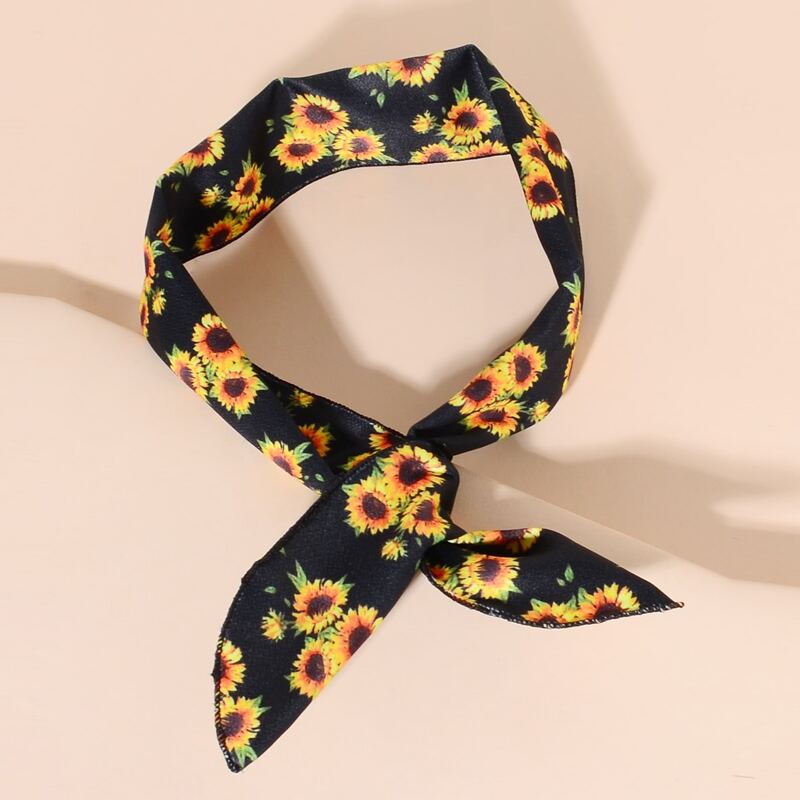 

Sunflower Pattern Hair Band, Multicolor