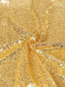 1pc Glitter Decorative Curtain - Gold - View 8