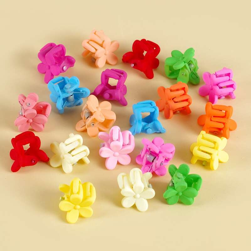 

20pcs Floral Hair Claw, Multicolor