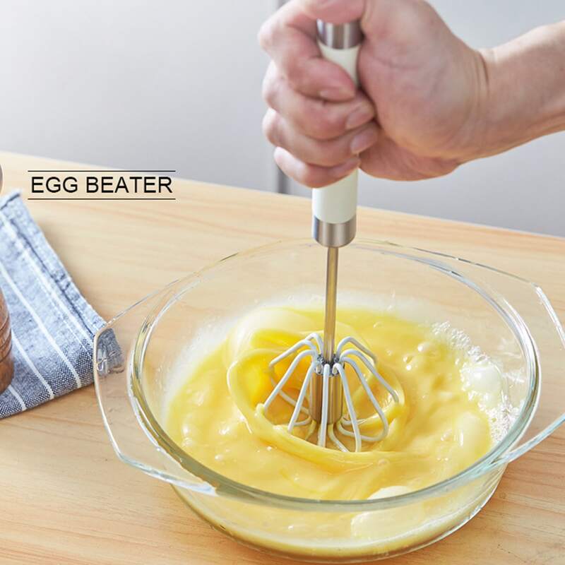 

1pc Stainless Steel Whisk, White