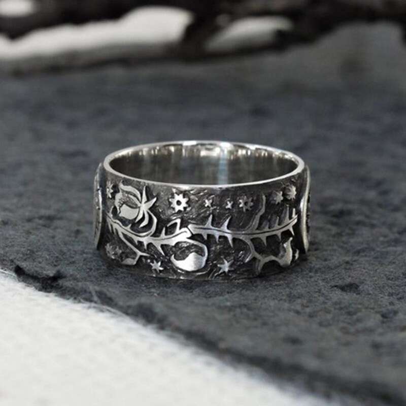 

Sun Vintage Ring, Antique silver