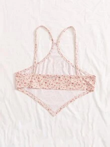 SHEIN Qutie 小碎花不對稱下擺吊帶上衣 - 彩色 - 查看 2